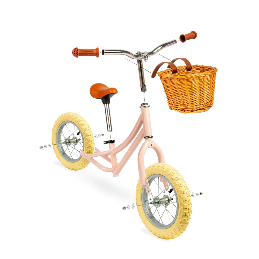Balance Bike With Basket- 3 Colour Options