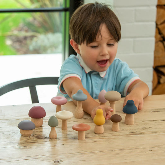SiliSoft Woodland Mushroom Set (Earth)