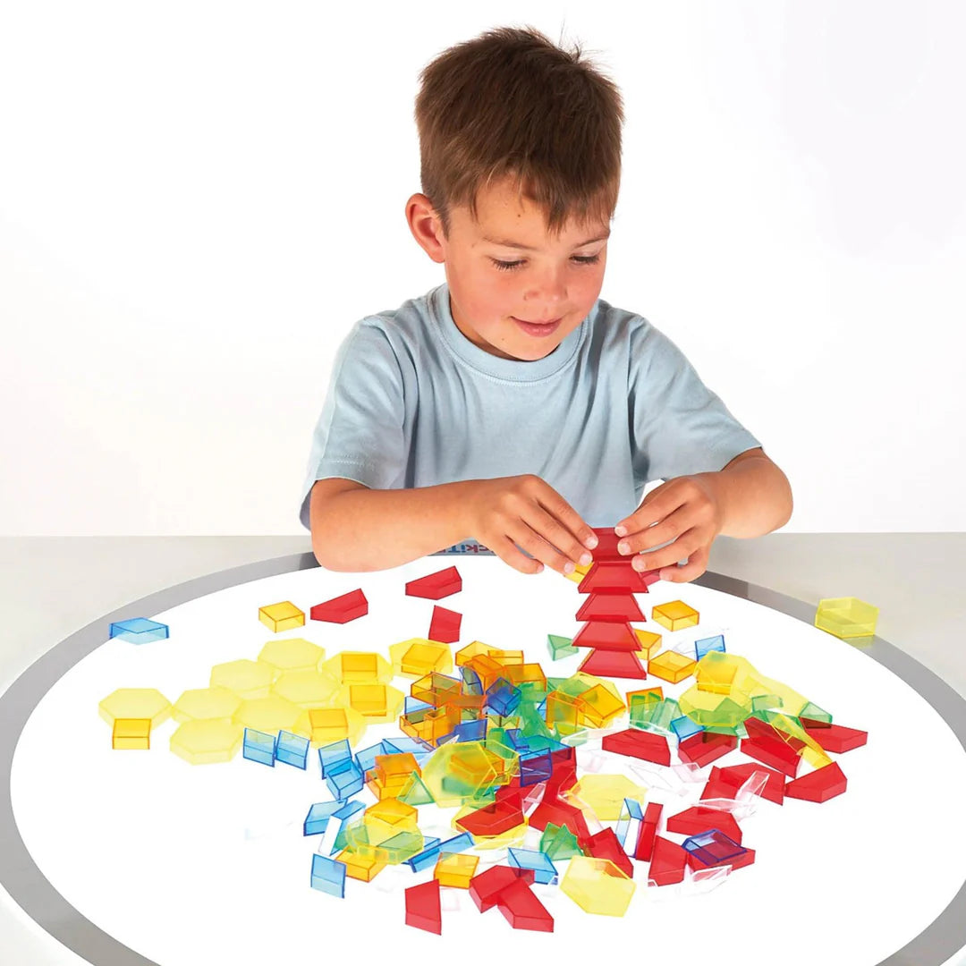 Wedgit Blocks Translucent Translucent Hollow Pattern Blocks – Chequered Fox