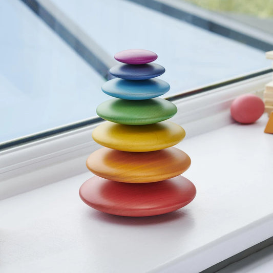 Rainbow Wooden Buttons