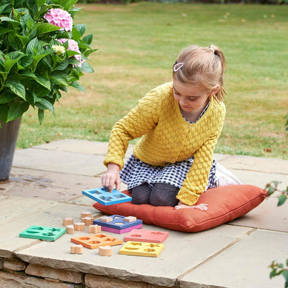 Rainbow Wooden Shape Stacker