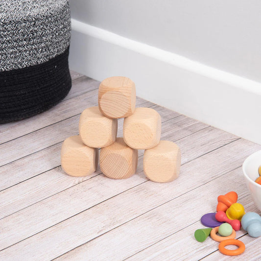Natural Wooden Cubes (50mm)
