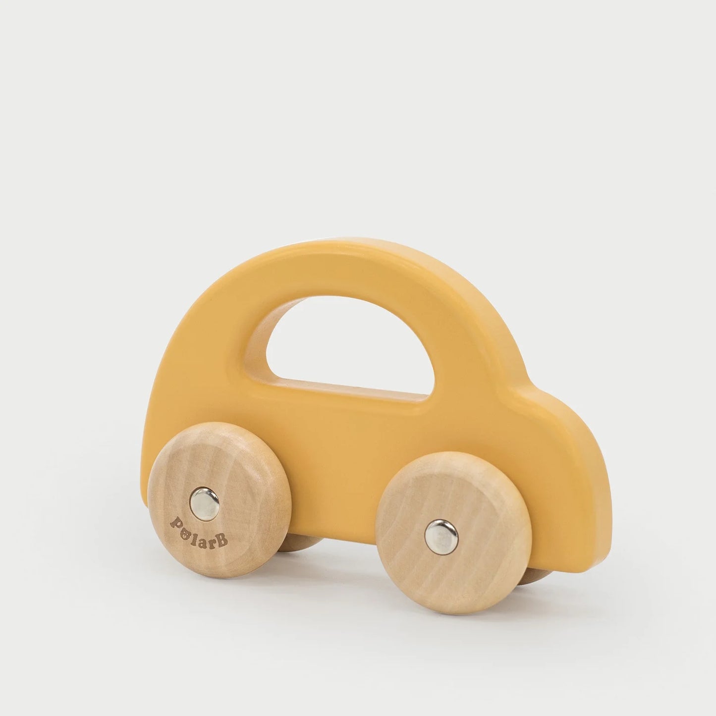 Wooden Car - Yellow
