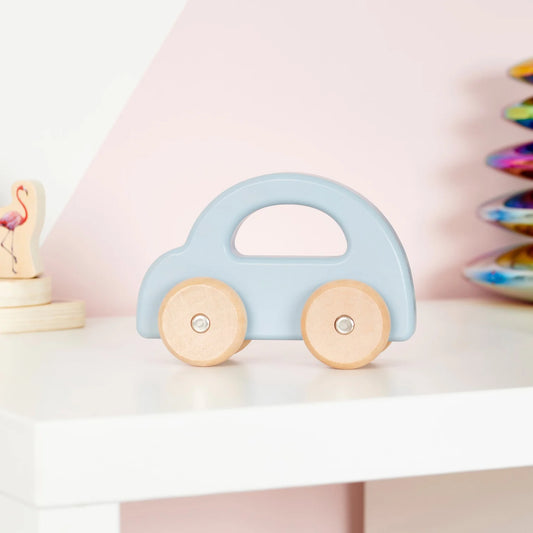 Wooden Car - Blue