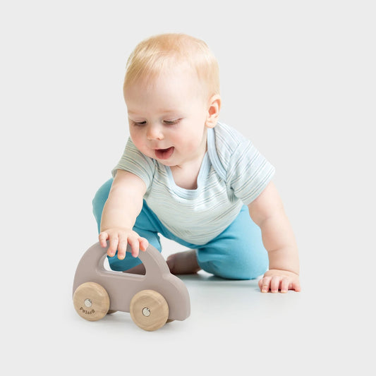 Wooden Car - Light Brown