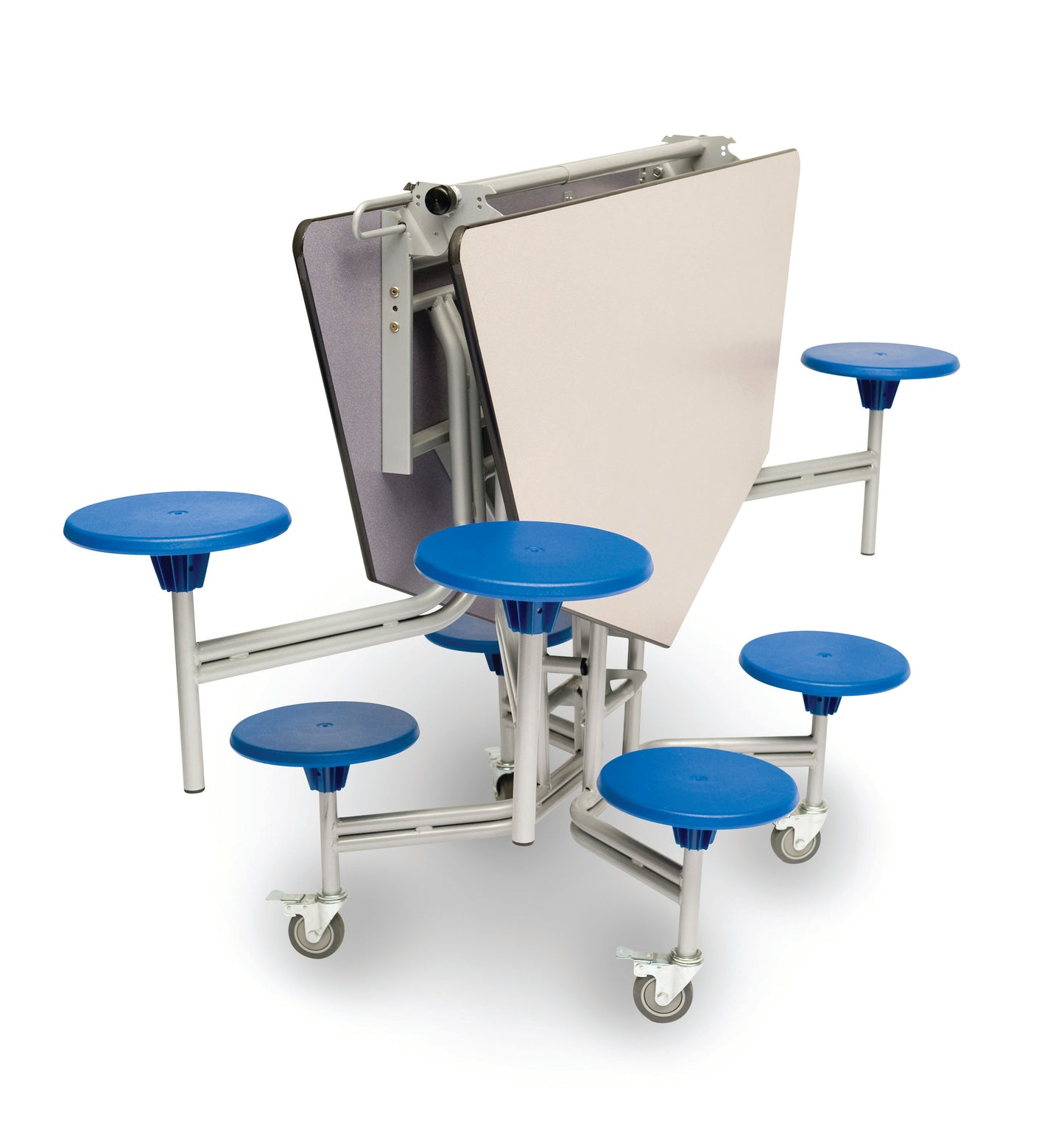Eight Seat Octagonal Mobile Folding Table
