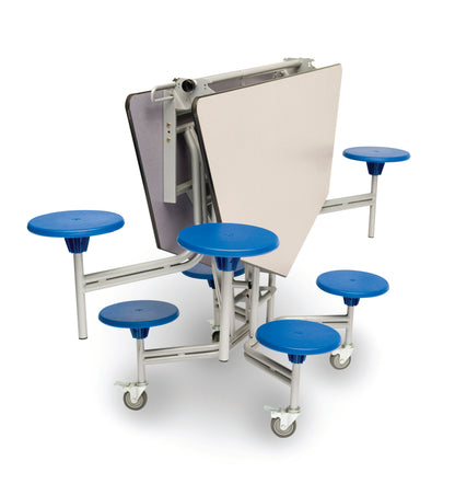 Eight Seat Octagonal Mobile Folding Table