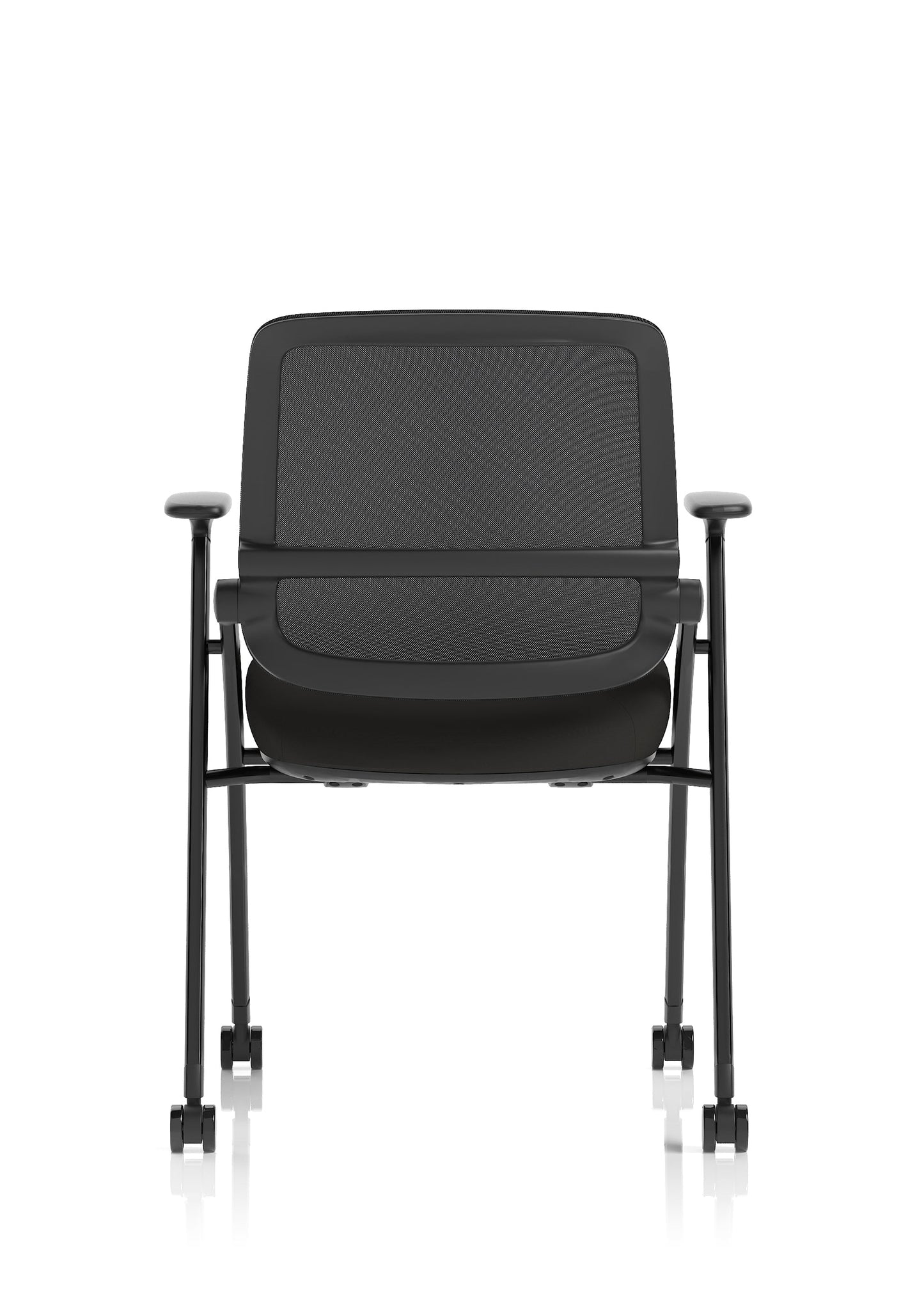 Capra Mesh Back Folding Office Training Chair With Sliding Arms