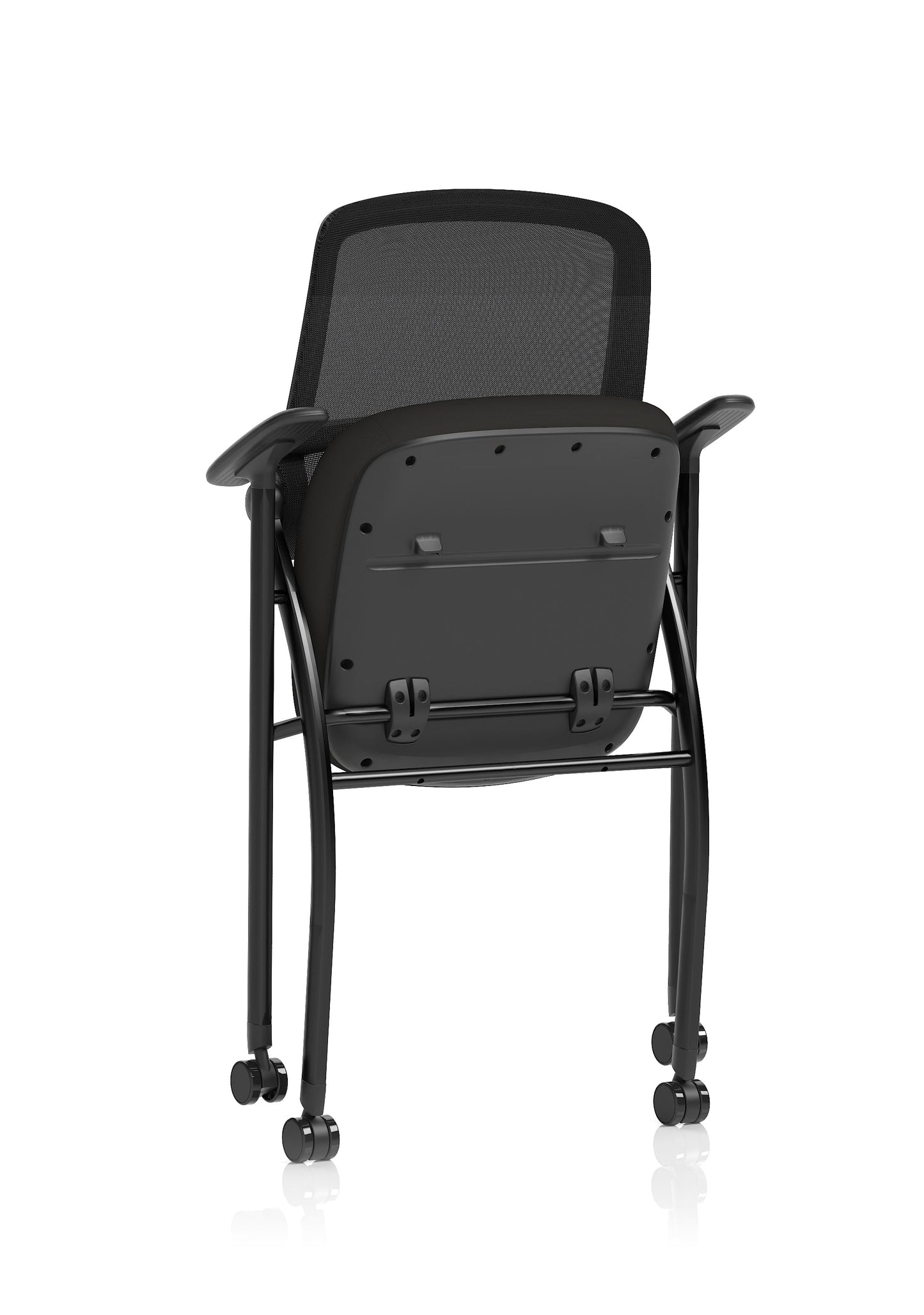 Capra Mesh Back Folding Office Training Chair With Sliding Arms