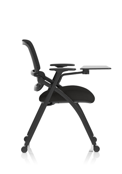 Capra Mesh Back Folding Office Training Chair With Sliding Arms