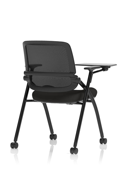 Capra Mesh Back Folding Office Training Chair With Sliding Arms