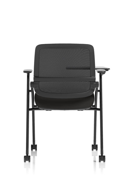 Capra Mesh Back Folding Office Training Chair With Sliding Arms