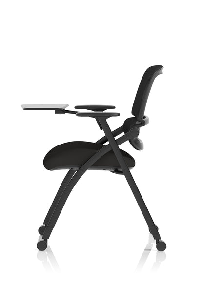 Capra Mesh Back Folding Office Training Chair With Sliding Arms