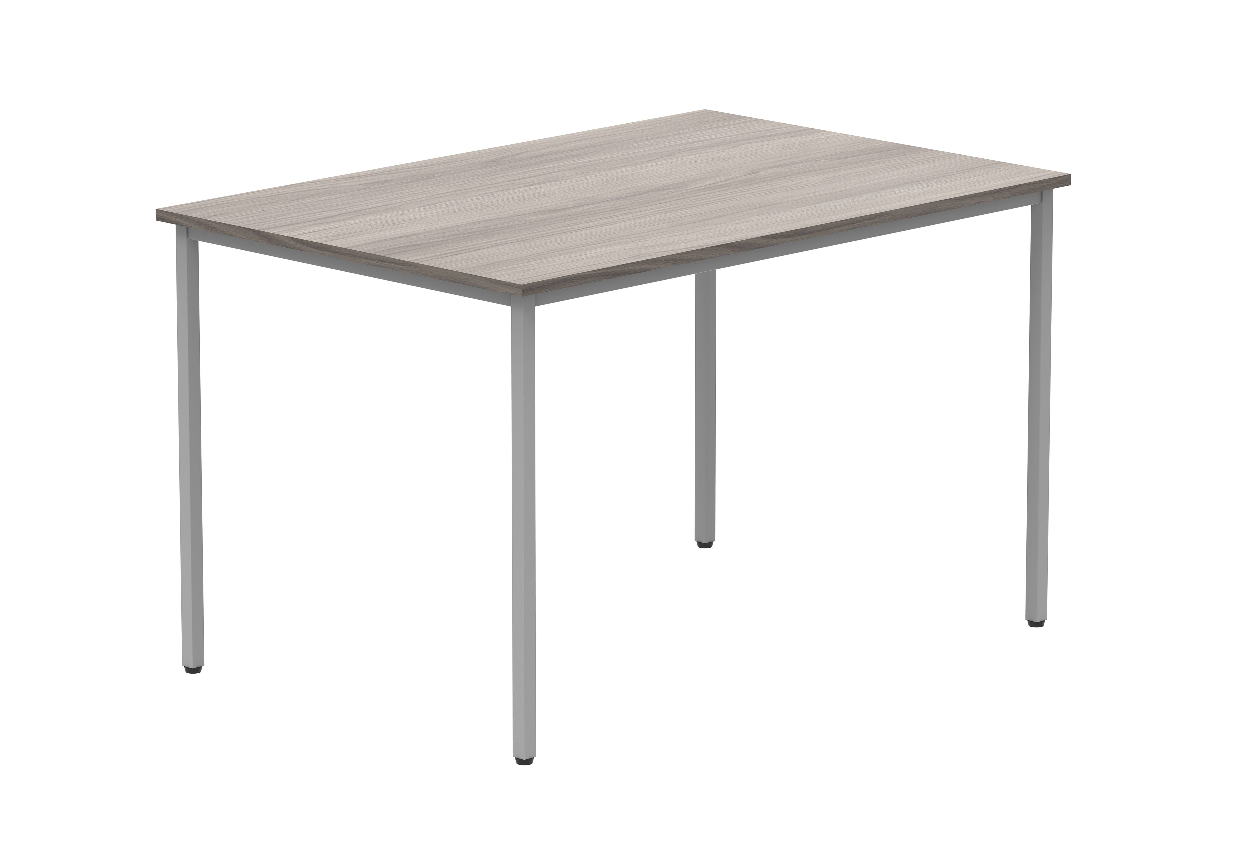 Office Rectangular Multi-Use Table | 1200X600 | Alaskan Grey Oak/Silver ...