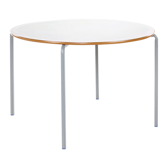 Metalliform Circular Crushed Bent Table PU Duraform Edge (1200mm Dia)