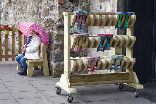 Millhouse Early Years Mobile Double-sided Welly Storage