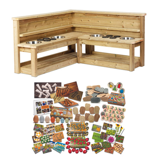 Millhouse Early Years Corner Kitchen plus Outdoor Maths Kit PT1144