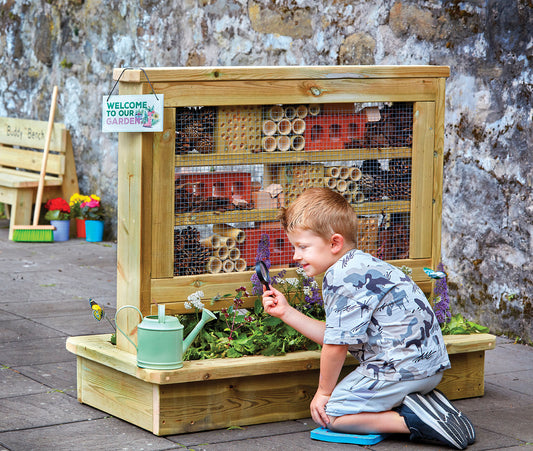 Millhouse Early Years Mini Beasts Hotel with Planter Base