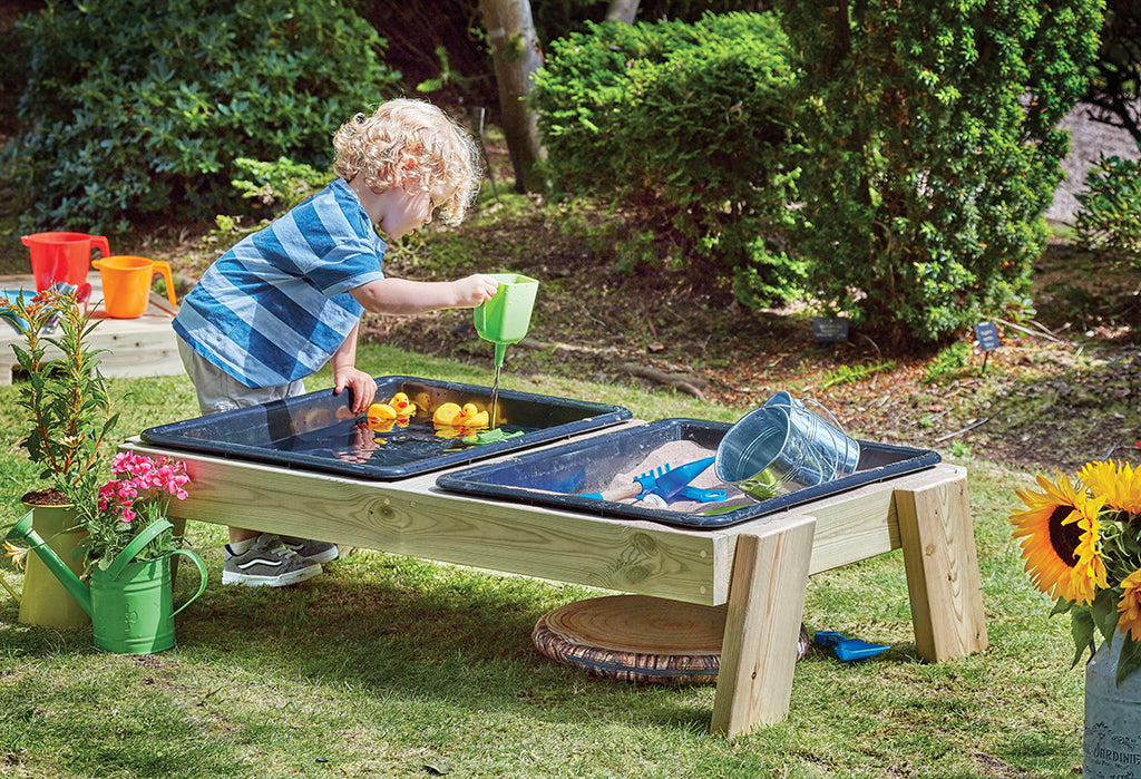 Millhouse Outdoor Baby Sand and Water Station with lids