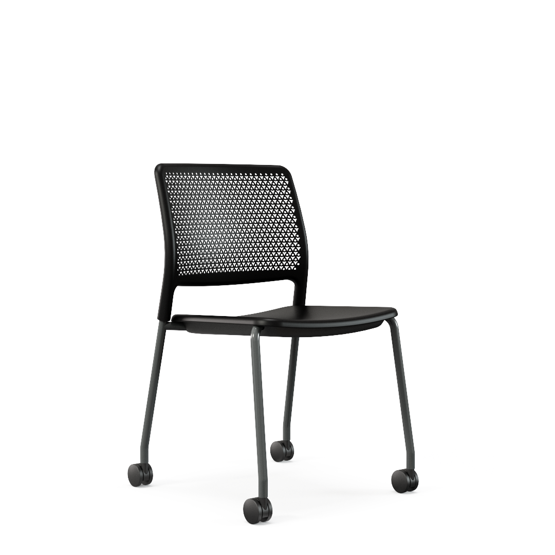 Grafton Stacking - 4 Leg Chair with Castors