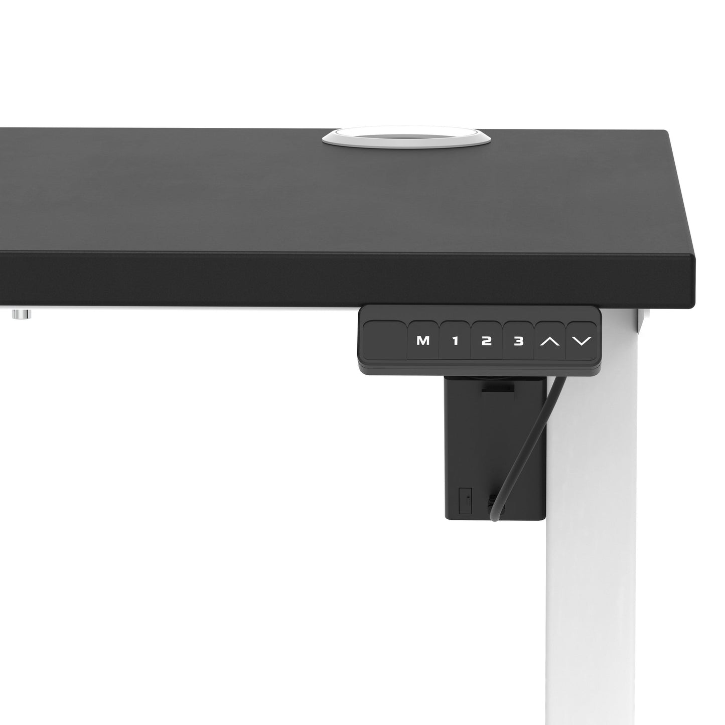 Air Lite Height Adjustable Slimline Desk With Cable Ports