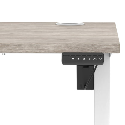 Air Lite Height Adjustable Slimline Desk With Cable Ports