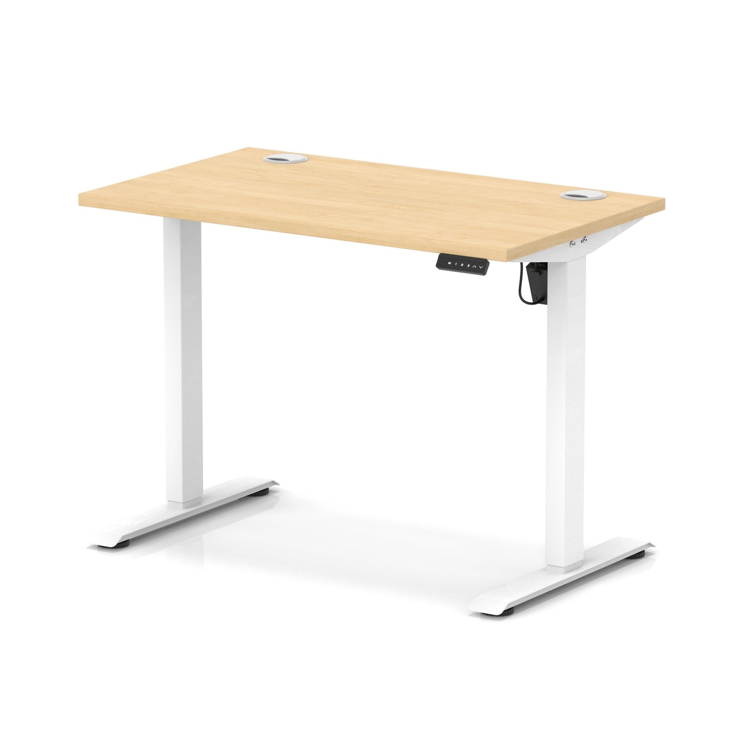 Air Lite Height Adjustable Slimline Desk With Cable Ports