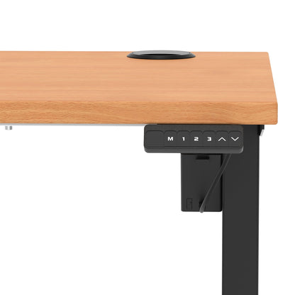 Air Lite Height Adjustable Slimline Desk With Cable Ports