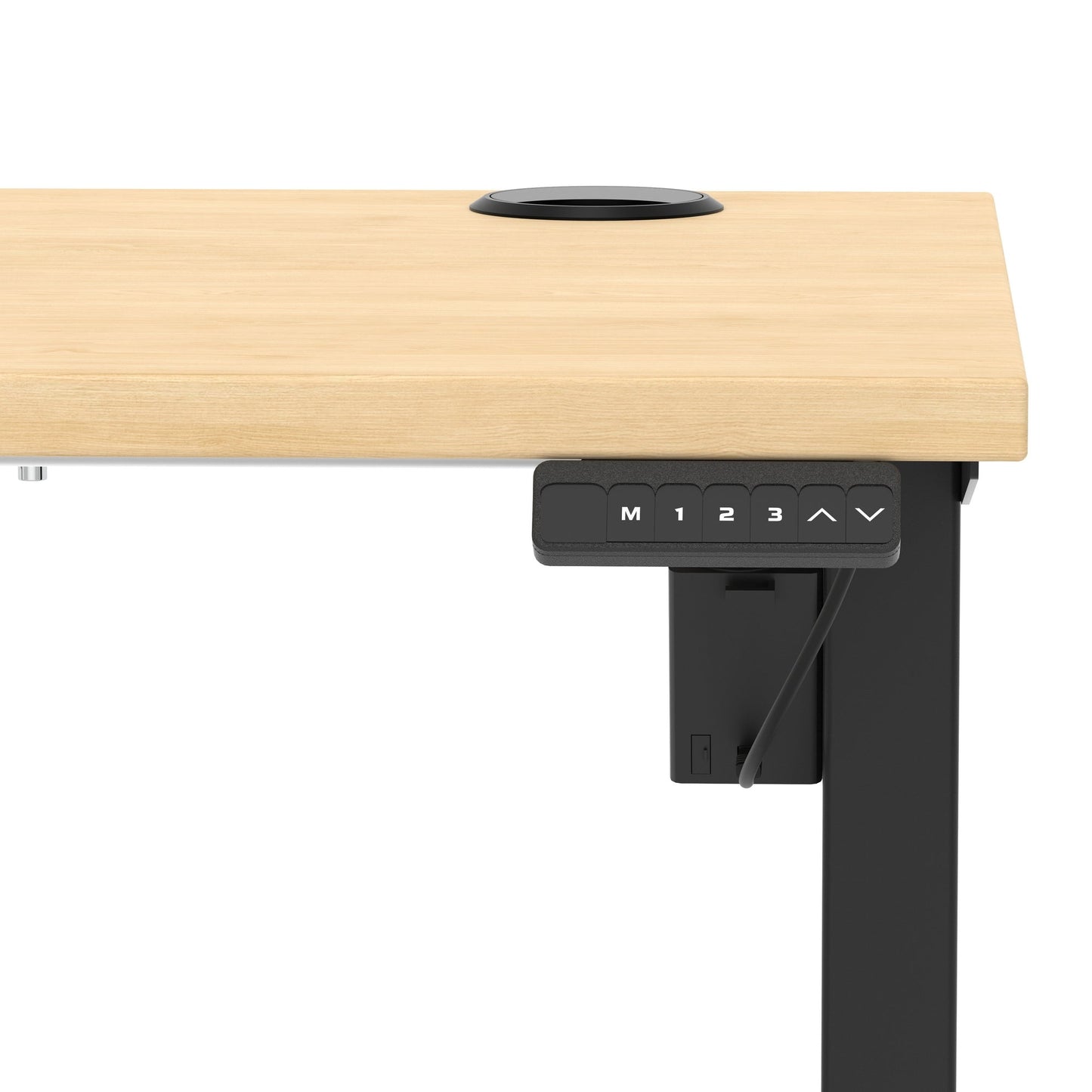 Air Lite Height Adjustable Slimline Desk With Cable Ports