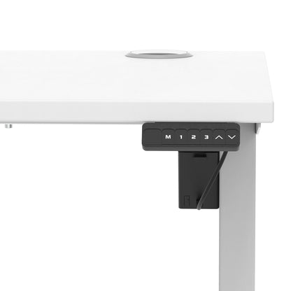 Air Lite Height Adjustable Slimline Desk With Cable Ports