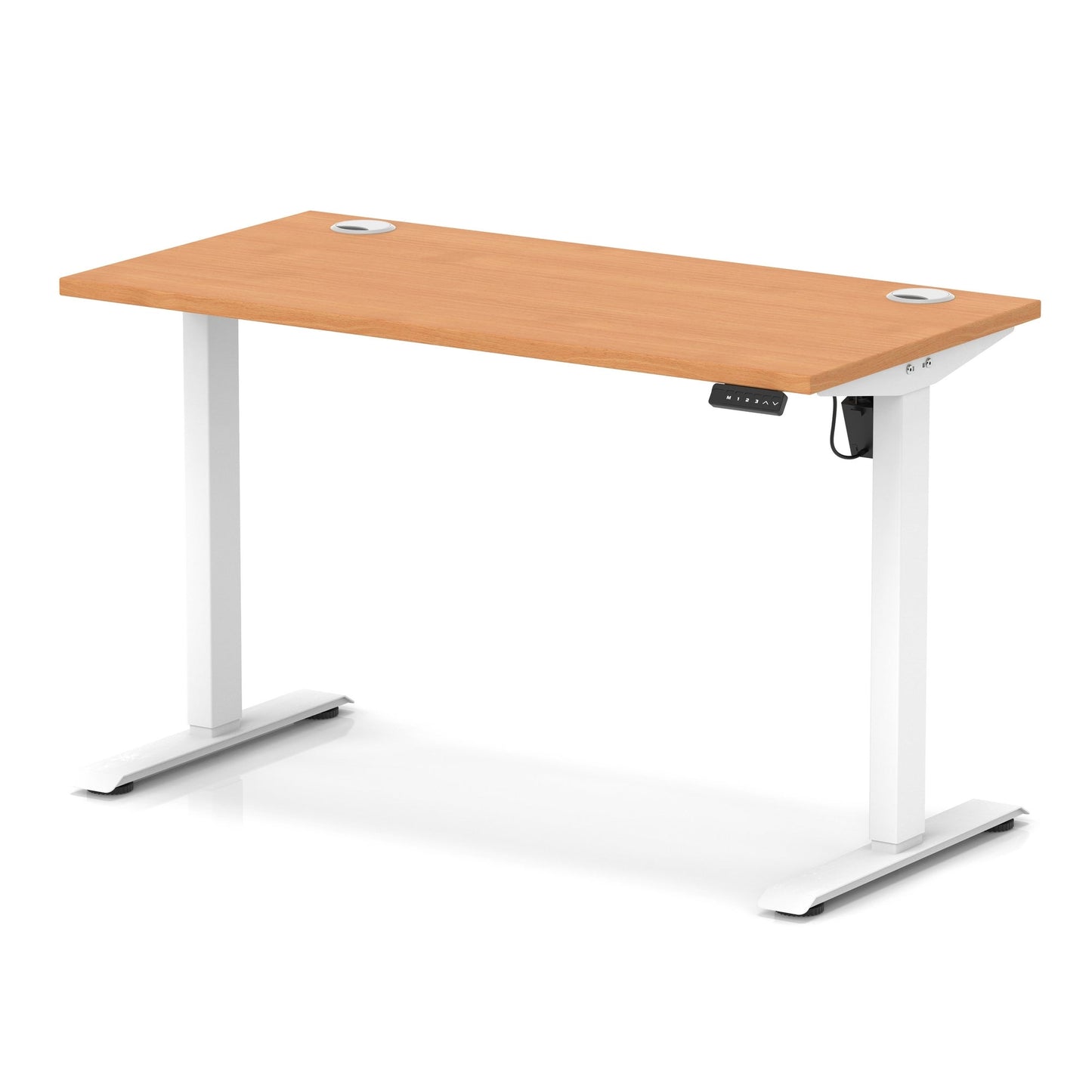 Air Lite Height Adjustable Slimline Desk With Cable Ports