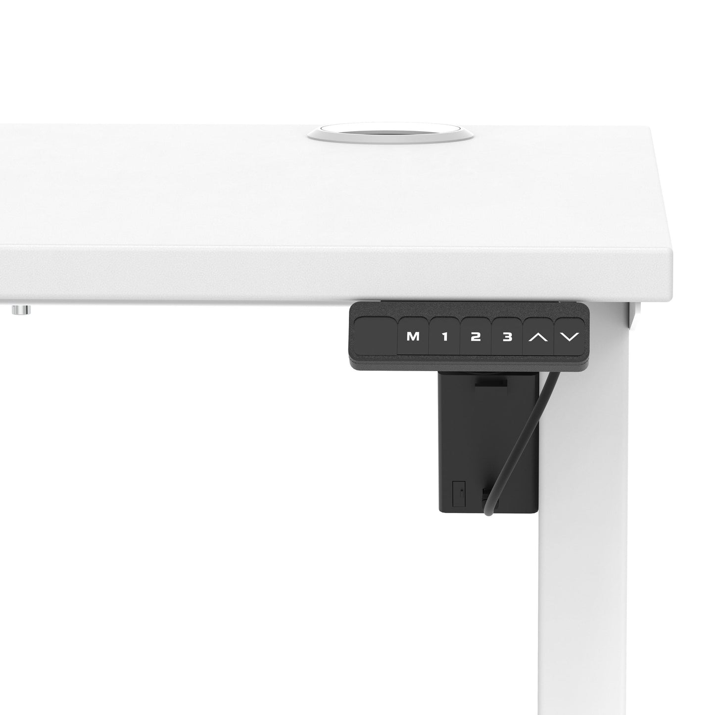 Air Lite Height Adjustable Slimline Desk With Cable Ports