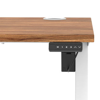 Air Lite Height Adjustable Slimline Desk With Cable Ports