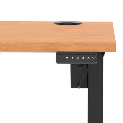 Air Lite Height Adjustable Slimline Desk With Cable Ports