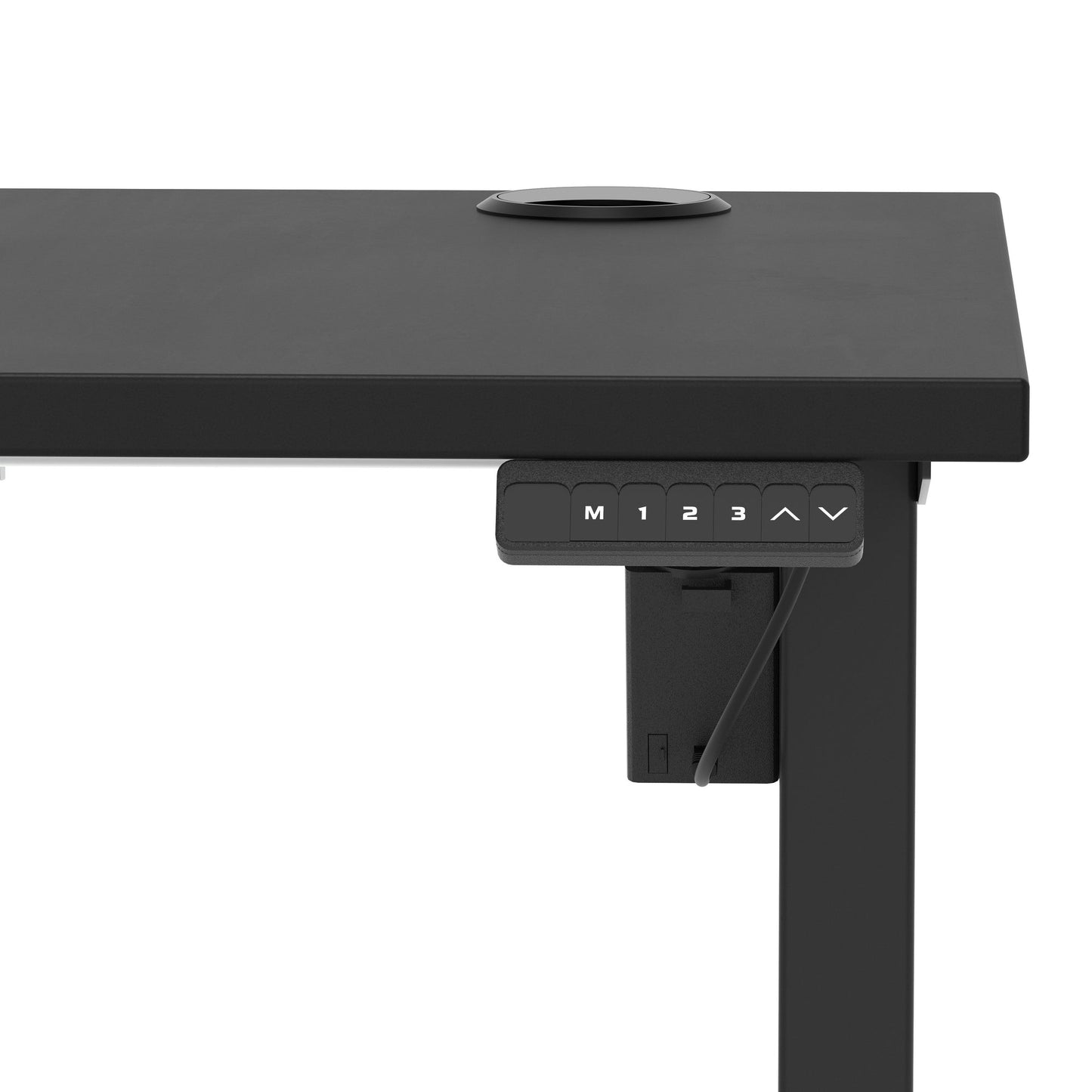Air Lite Height Adjustable Slimline Desk With Cable Ports