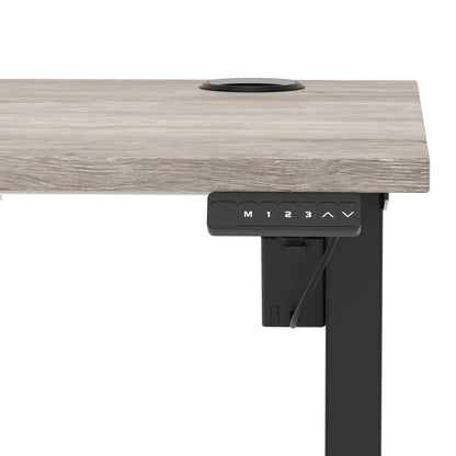 Air Lite Height Adjustable Slimline Desk With Cable Ports