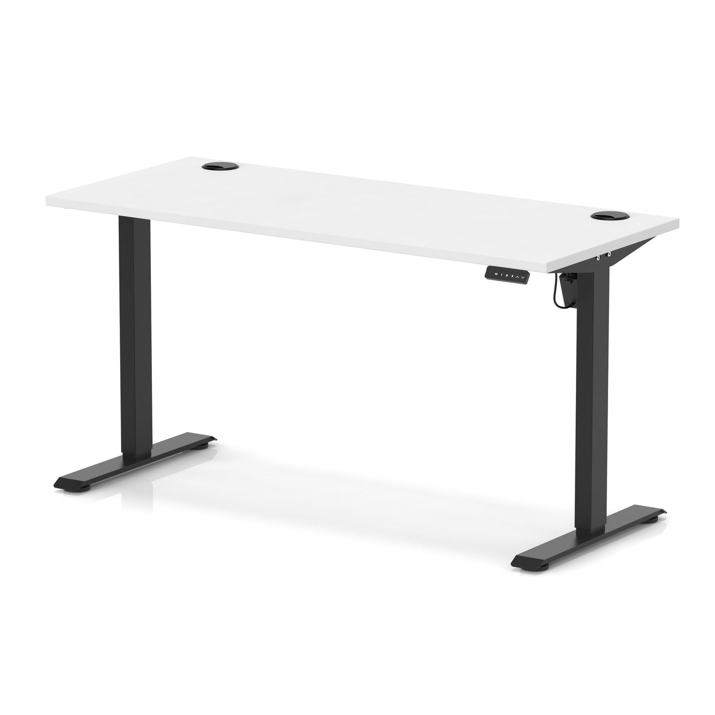 Air Lite Height Adjustable Slimline Desk With Cable Ports