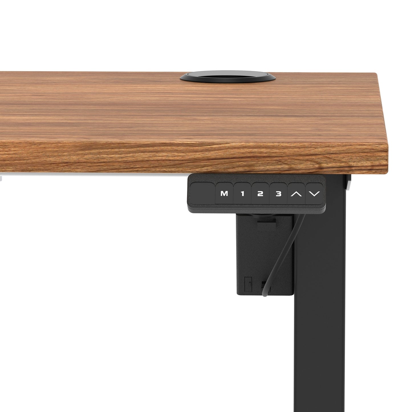 Air Lite Height Adjustable Slimline Desk With Cable Ports