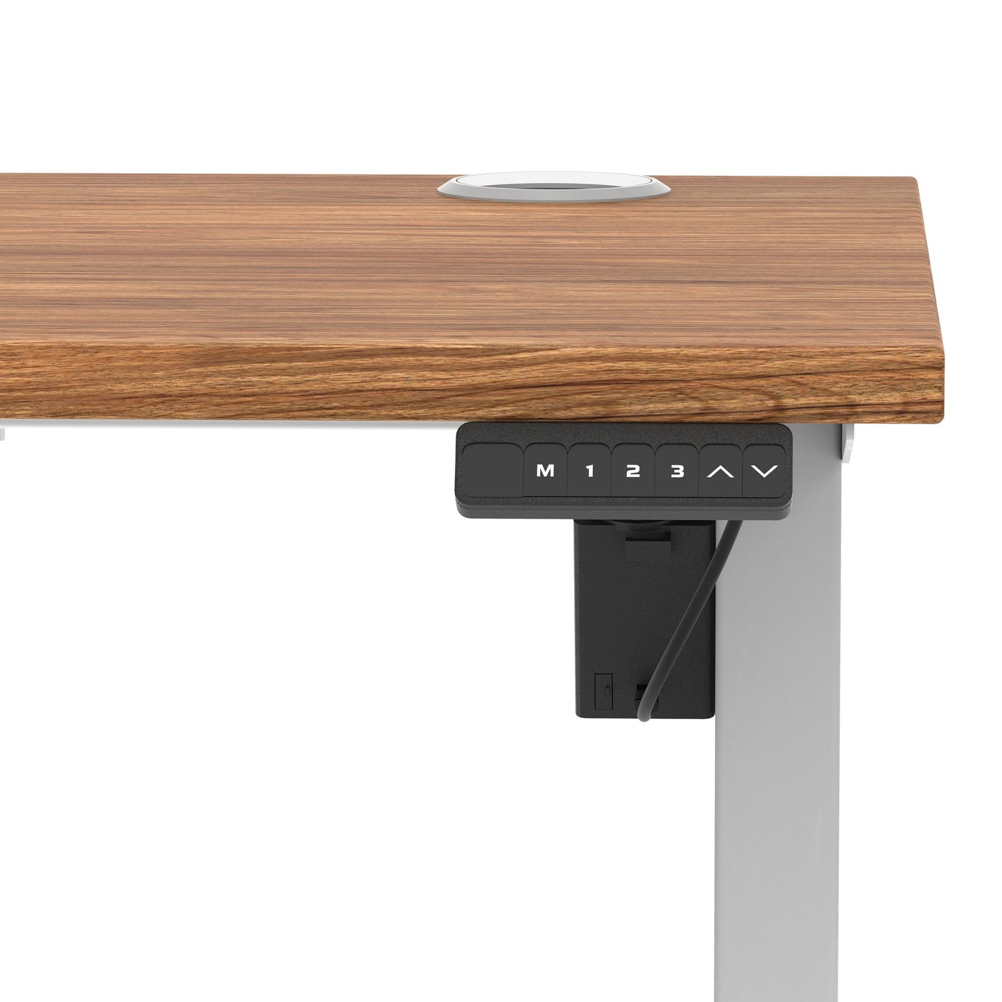 Air Lite Height Adjustable Slimline Desk With Cable Ports