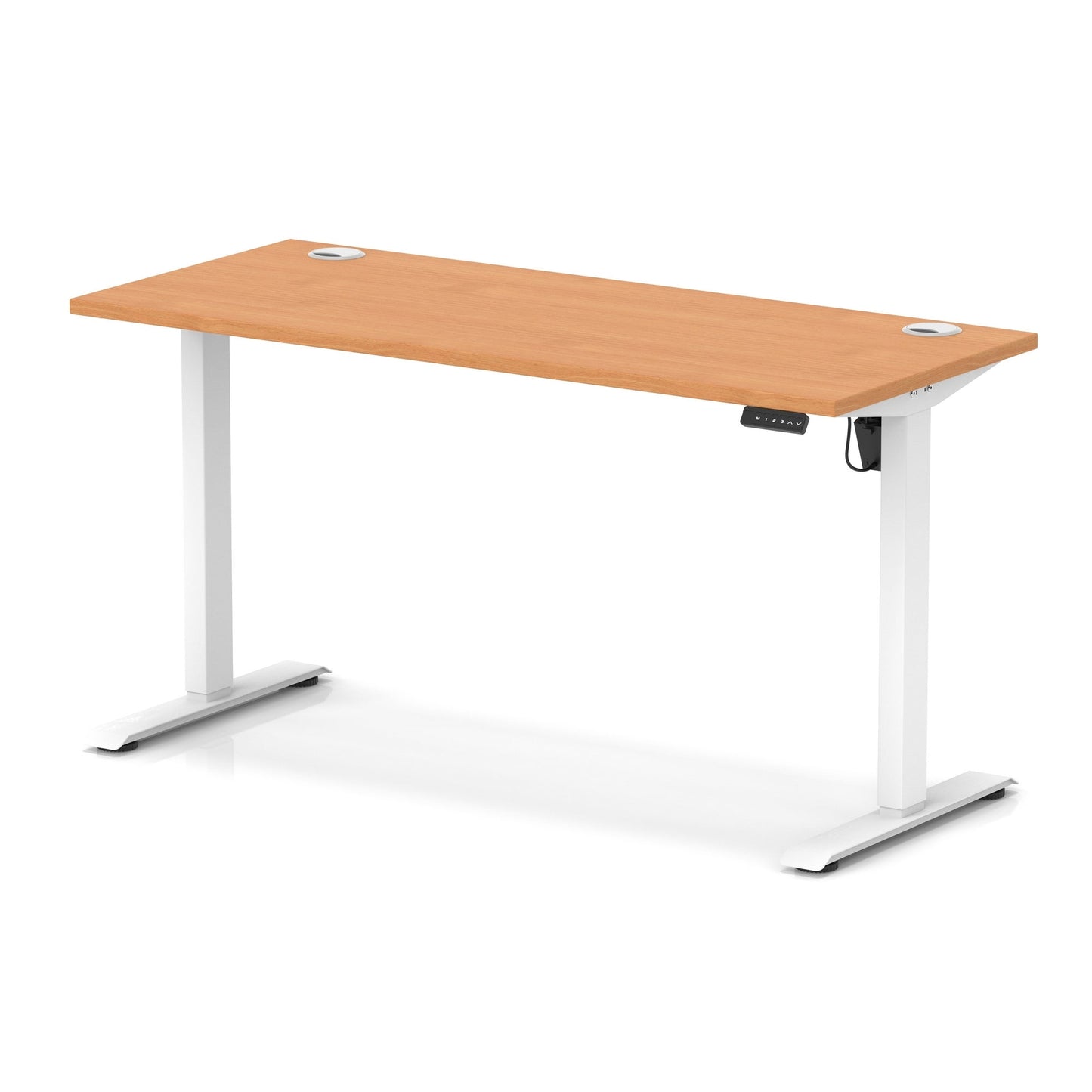 Air Lite Height Adjustable Slimline Desk With Cable Ports