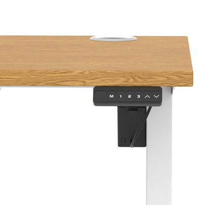 Air Lite Height Adjustable Slimline Desk With Cable Ports