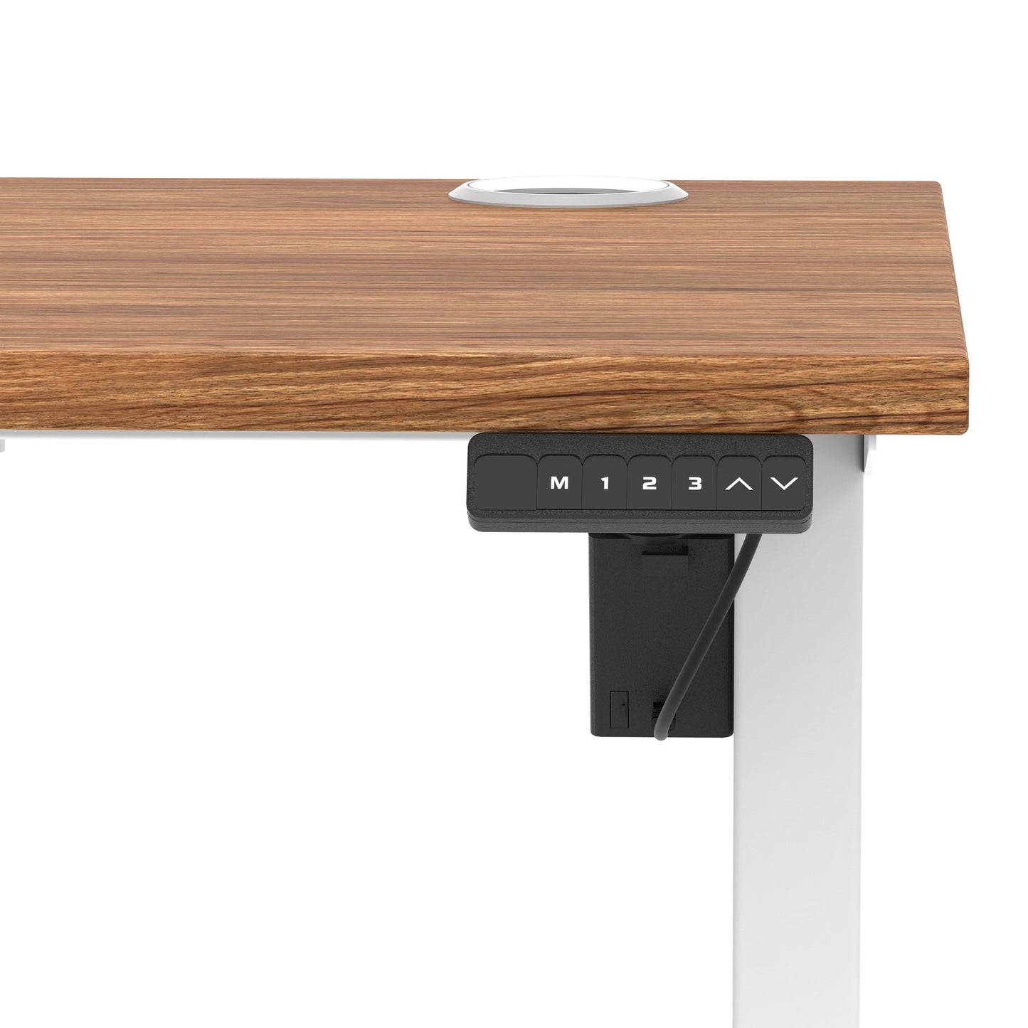 Air Lite Height Adjustable Slimline Desk With Cable Ports