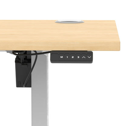 Air Lite Height Adjustable Slimline Desk With Cable Ports