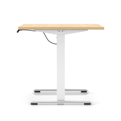 Air Lite Height Adjustable Desk With Scalloped Edge