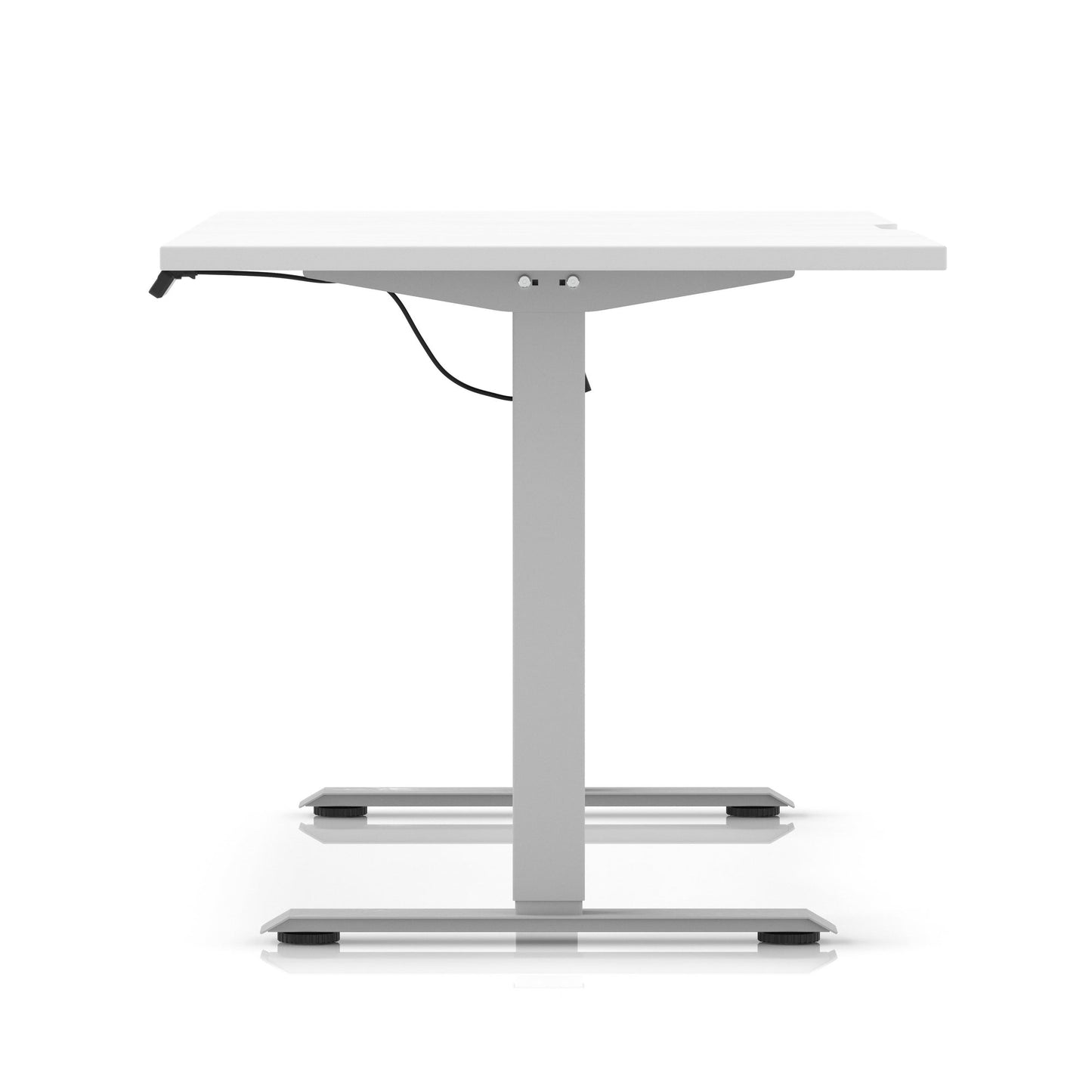 Air Lite Height Adjustable Desk With Scalloped Edge