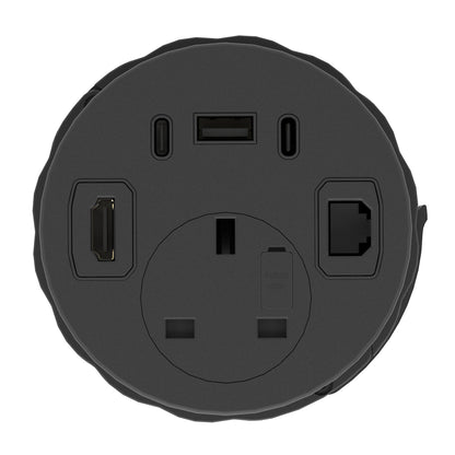 Impulse Round Power Unit Module 1x Socket