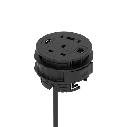 Impulse Round Power Unit Module 1x Socket