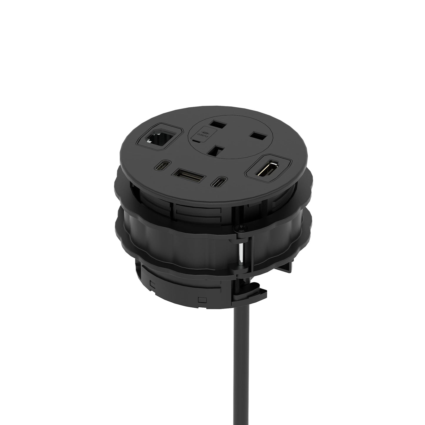 Impulse Round Power Unit Module 1x Socket