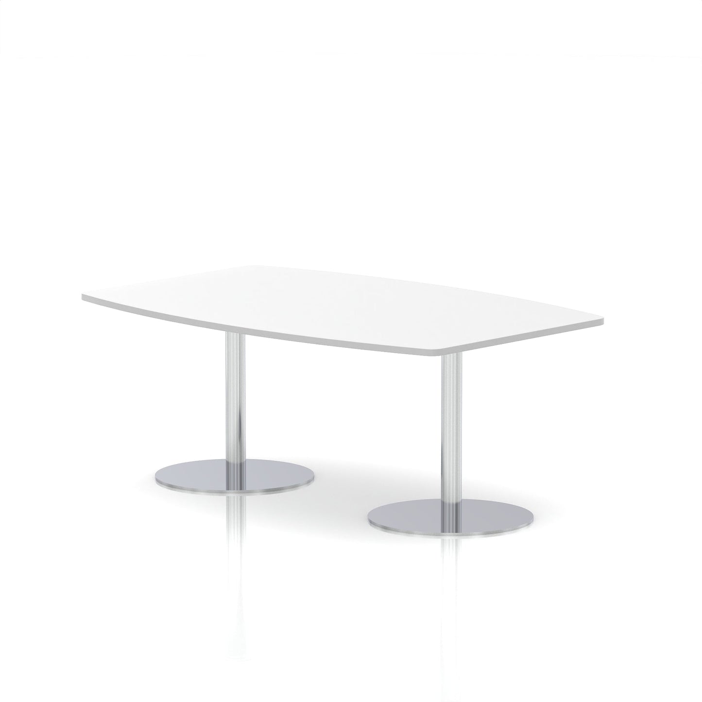 Italia High Gloss Boardroom Table Silver Leg