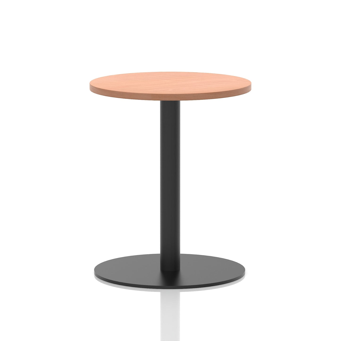 Italia Round Poseur Table Black Leg